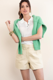 STUDIO AR |  Leather short Sophie | yellow | Picture 2