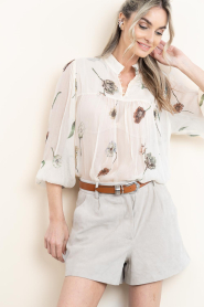 STUDIO AR :  Suede short Sofie | taupe - img6