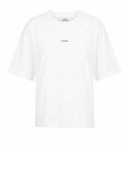 Club L'avenir |  T-shirt with logo Cloe | white | Picture 1