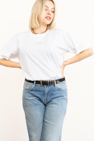 Club L'avenir |  T-shirt with logo Cloe | white | Picture 6