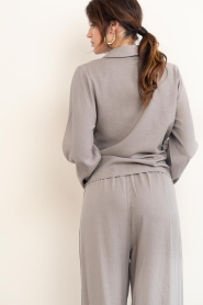 Club L'avenir |  Linen viscose mix top Zula | taupe | Picture 10