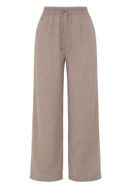 Club L'avenir |  Linen viscose mix trousers Zadar | taupe