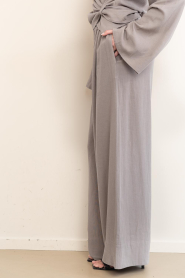 Club L'avenir |  Linen viscose mix trousers Zadar | taupe | Picture 5