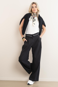 Club L'avenir :  Pants with flap Alaya | black - img2