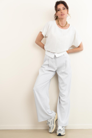 Club L'avenir :  Trousers with flap Alaya | natural - img3