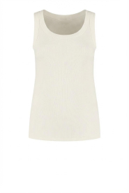Club L'avenir |  Stretch basic top Juniper | natural