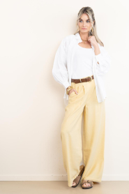 Club L'avenir |  Stretch basic top Juniper | natural | Picture 3