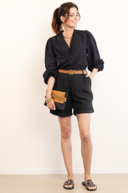 Second Female |  Embroidery blouse Camil | black | Picture 3
