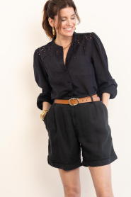 Second Female |  Embroidery blouse Camil | black | Picture 5