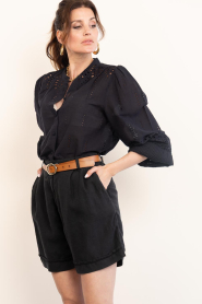 Second Female |  Embroidery blouse Camil | black | Picture 6