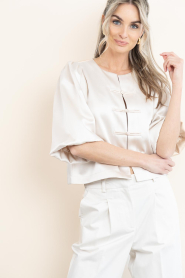 Second Female |  Satin top Perlla | natural | Picture 2