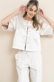 Second Female |  Satin top Perlla | natural | Picture 5