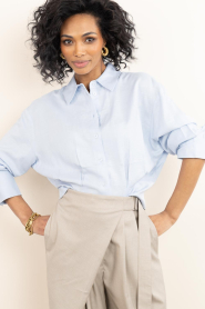 Second Female |  Tailored blouse Nura | blue | Picture 4
