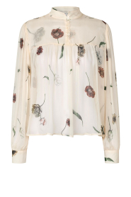 Second Female |  Chiffon blouse with print Florala | natural | Picture 1