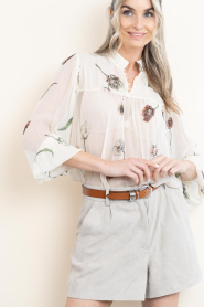 Second Female |  Chiffon blouse with print Florala | natural | Picture 6