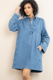 Second Female |  Denim mini dress Cornelia | blue | Picture 4