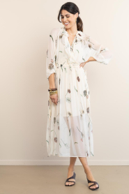 Second Female |  Chiffon dress with print Florala | natural | Picture 4