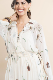 Second Female |  Chiffon dress with print Florala | natural | Picture 9