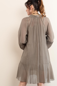 Second Female |  Chiffon mini dress Naje | dark green | Picture 7