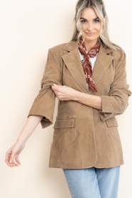 Second Female |  Suede jacket Suellen | camel | Picture 6
