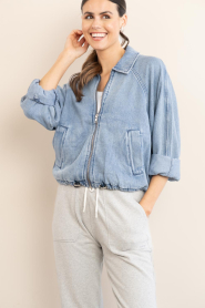 Second Female :  Denim bomber jacket Rio | blue - img4