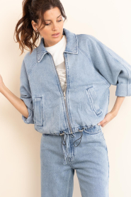 Second Female :  Denim bomber jacket Rio | blue - img7
