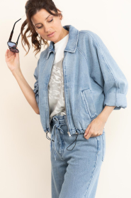 Second Female :  Denim bomber jacket Rio | blue - img9