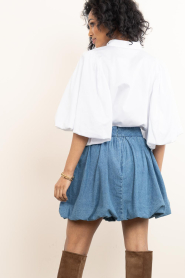 Second Female |  Denim balloon mini skirt Cornelia | blue | Picture 7