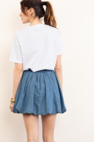 Second Female |  Denim balloon mini skirt Cornelia | blue | Picture 9