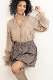 Second Female |  Balloon skirt Oline | brown | Picture 4