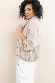 Ibana :  Suede bomber jacket Jigo | natural - img6