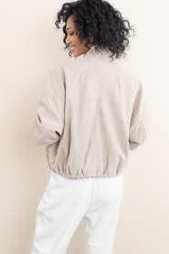 Ibana :  Suede bomber jacket Jigo | natural - img7