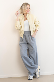 Ibana :  Leather bomber jacket Jackes | yellow - img9