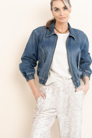 Ibana |  Cropped denim bomber jacket Joseph | blue | Picture 6