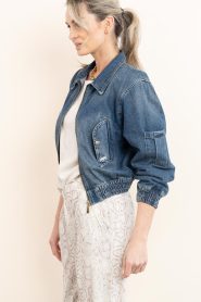 Ibana |  Cropped denim bomber jacket Joseph | blue | Picture 7