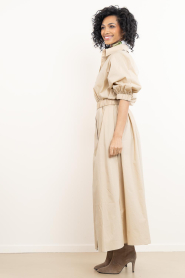 Ibana |  Canvas maxi dress Danique | Beige | Picture 7