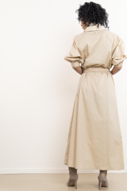 Ibana |  Canvas maxi dress Danique | Beige | Picture 8