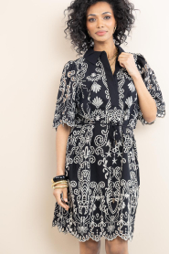 Ibana |  Embroidery dress Danya | Black | Picture 2