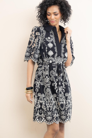 Ibana |  Embroidery dress Danya | Black | Picture 4
