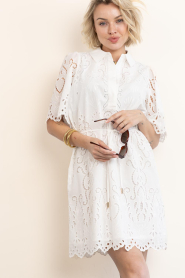 Ibana |  Embroidery dress Danya | White | Picture 7