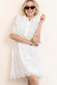 Ibana |  Embroidery dress Danya | White | Picture 4
