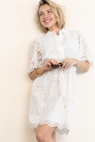 Ibana |  Embroidery dress Danya | White | Picture 5