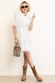 Ibana |  Embroidery dress Danya | White | Picture 3