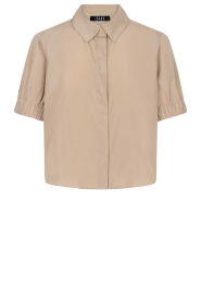 Ibana |  Canvas blouse Bonnie | Beige | Picture 1
