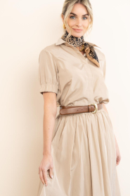 Ibana |  Canvas blouse Bonnie | Beige | Picture 2