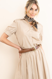 Ibana |  Canvas blouse Bonnie | Beige | Picture 5