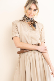 Ibana |  Canvas blouse Bonnie | Beige | Picture 6