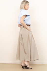 Ibana |  Maxi skirt Sana | Beige | Picture 7