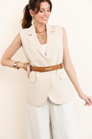 Ibana |  Waistcoat Tarika | beige | Picture 2