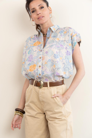 Maison Hotel :  Cotton boxy blouse Pua | multi - img2